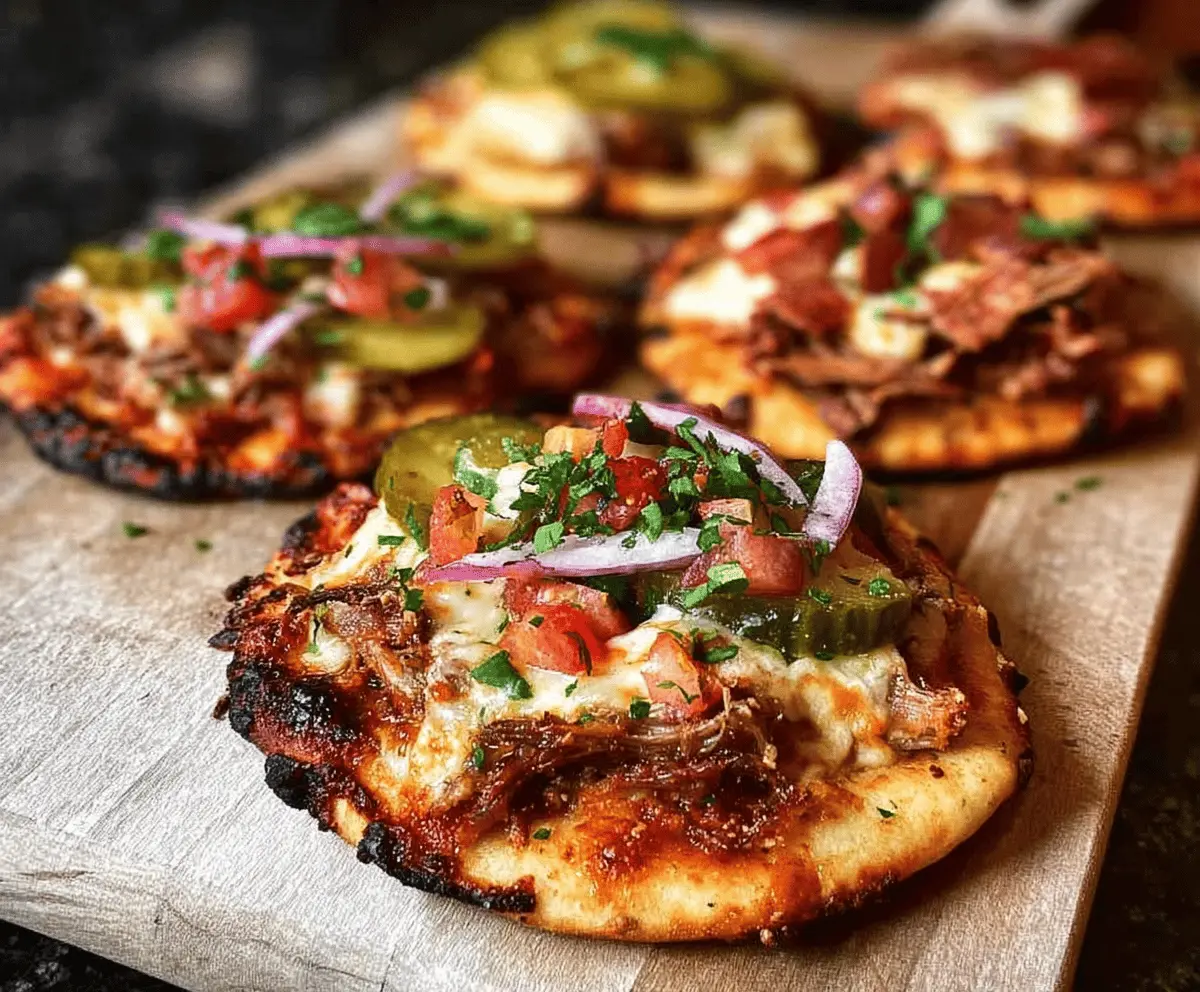 Easy Mini Cuban Naan Pizzas for Quick Snacks