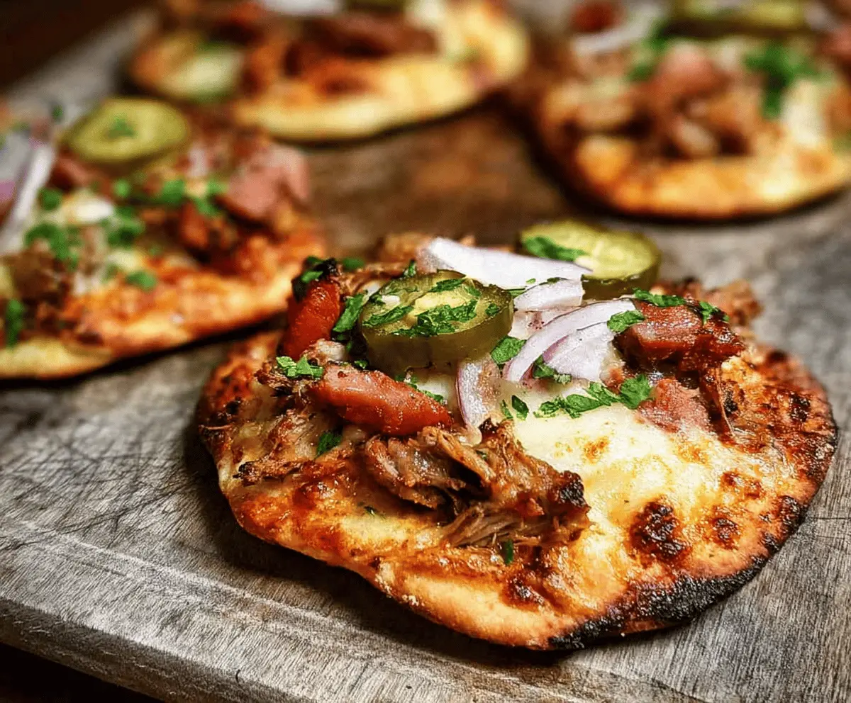 Easy Mini Cuban Naan Pizzas for Quick Snacks