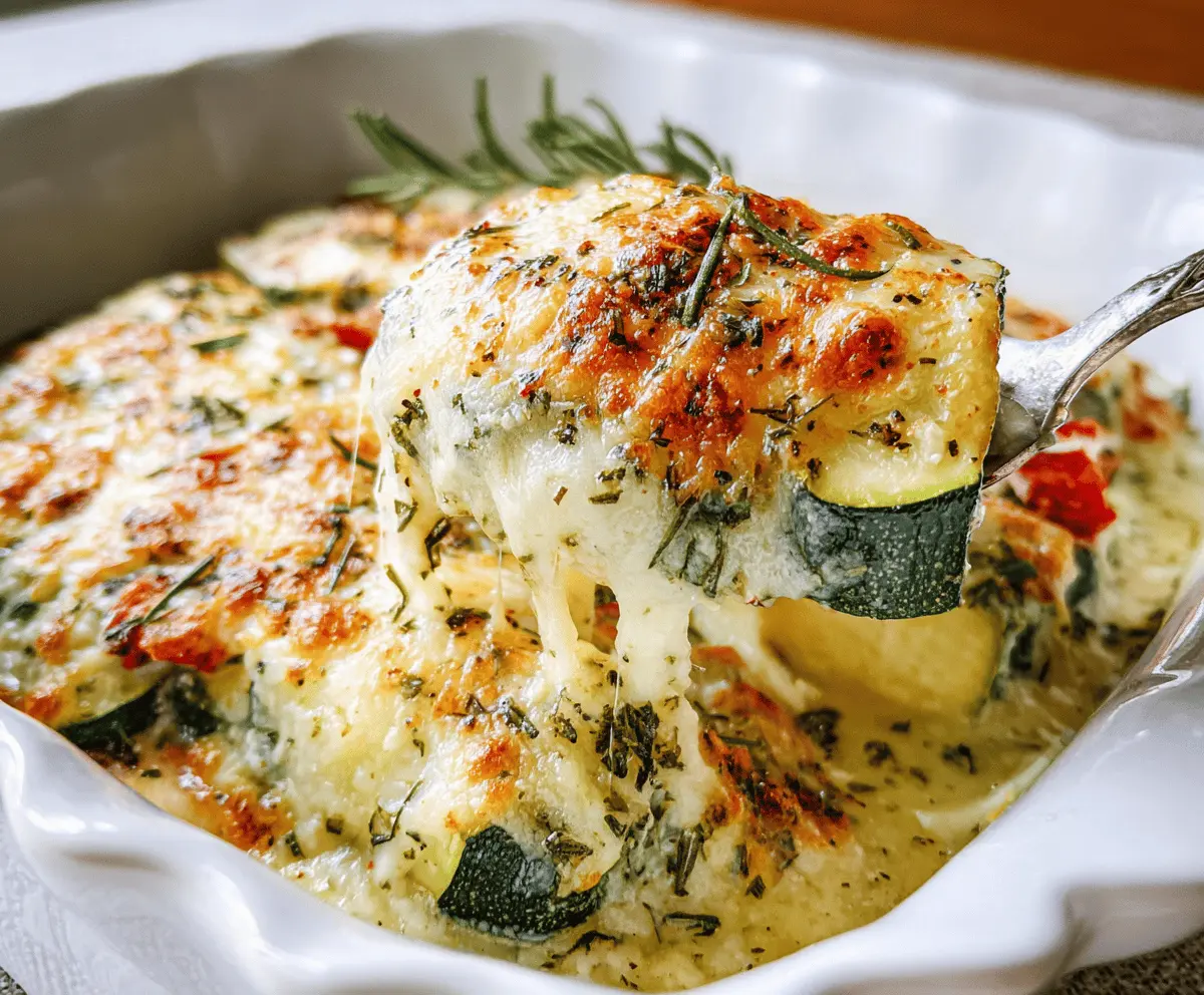 Easy Baked Zucchini with Cheesy Topping