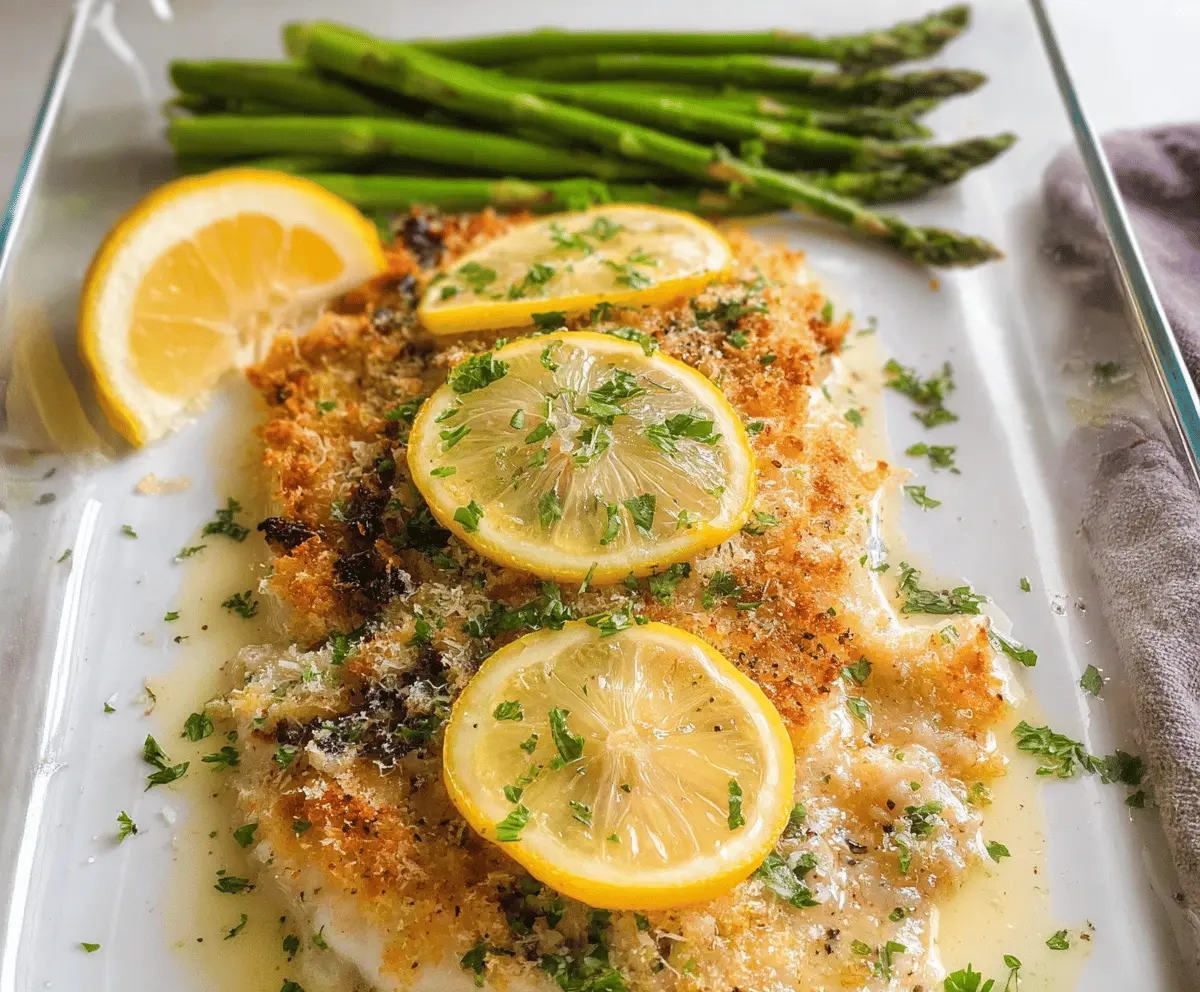 Easy Baked Lemon Parmesan Tilapia Recipe