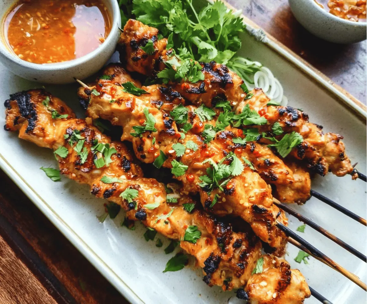 Easy Bang Bang Chicken Skewers Recipe