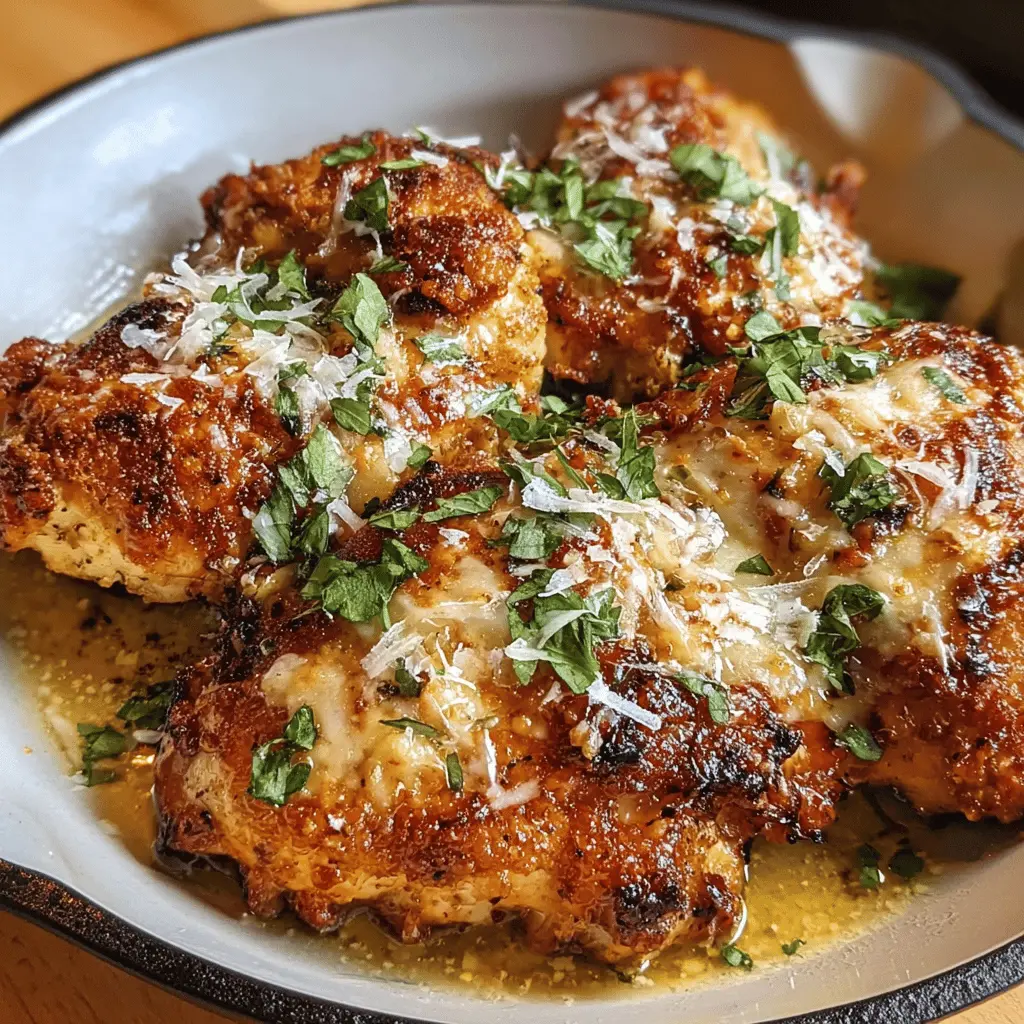 Easy Garlic Parmesan Chicken on the Blackstone Grill
