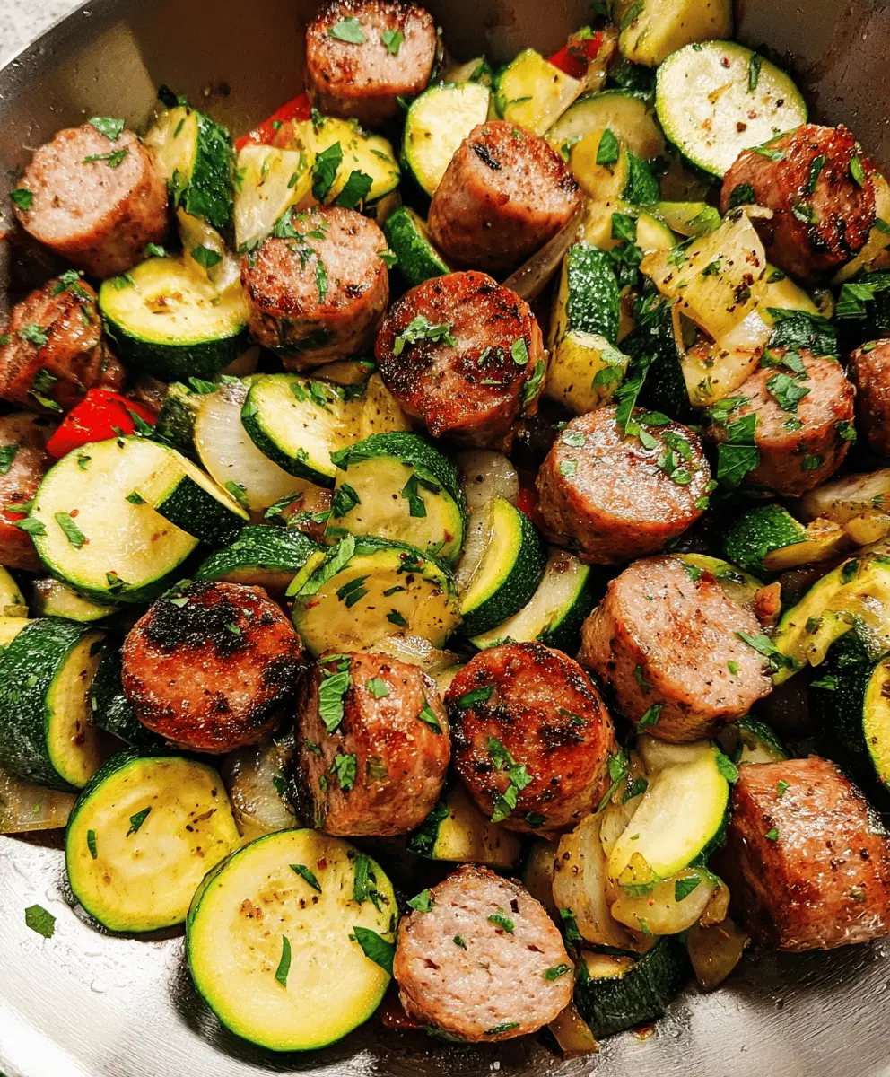 Easy 20-Minute Sausage and Zucchini Skillet