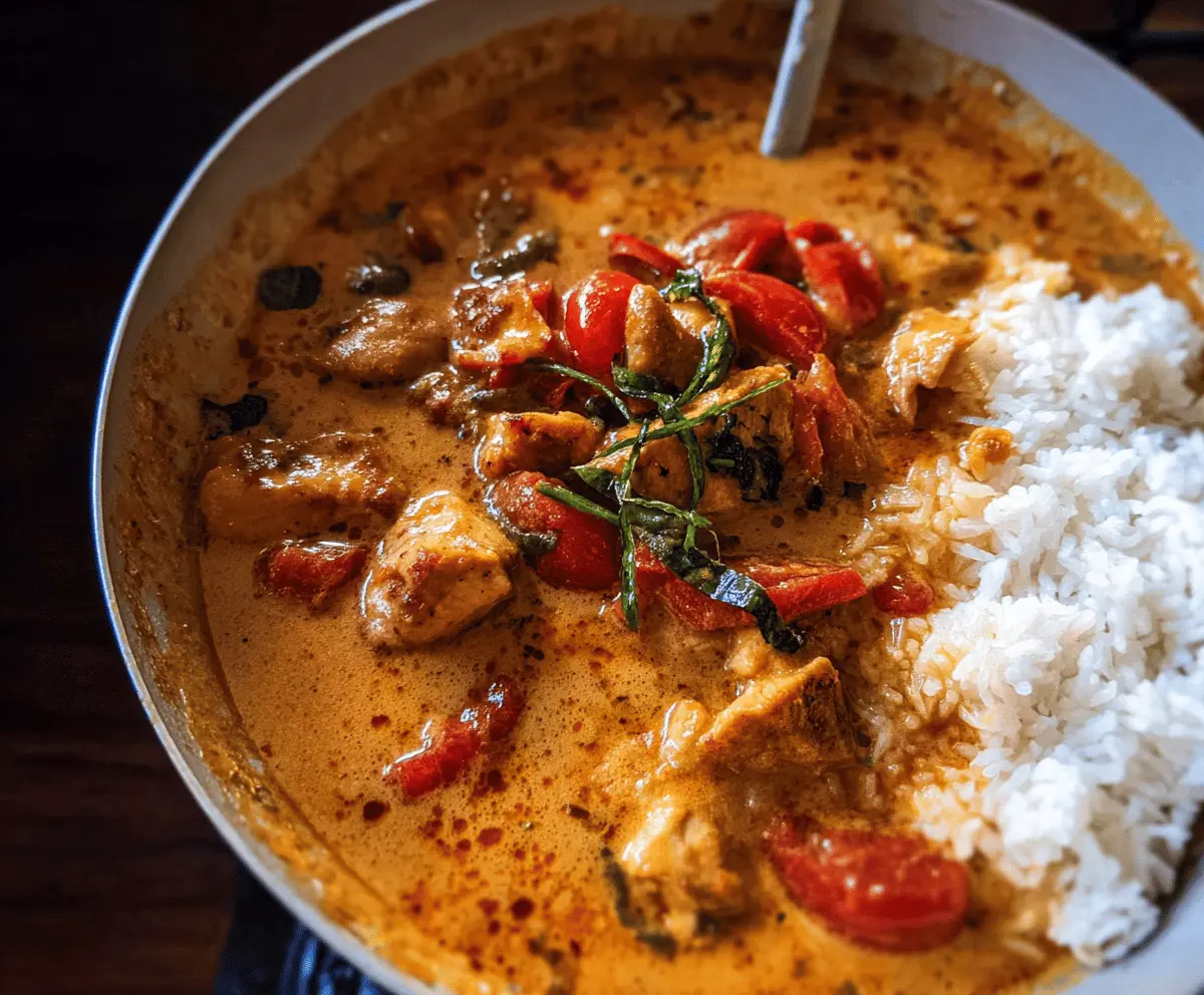 Easy Spicy Coconut Chicken Curry for Summer