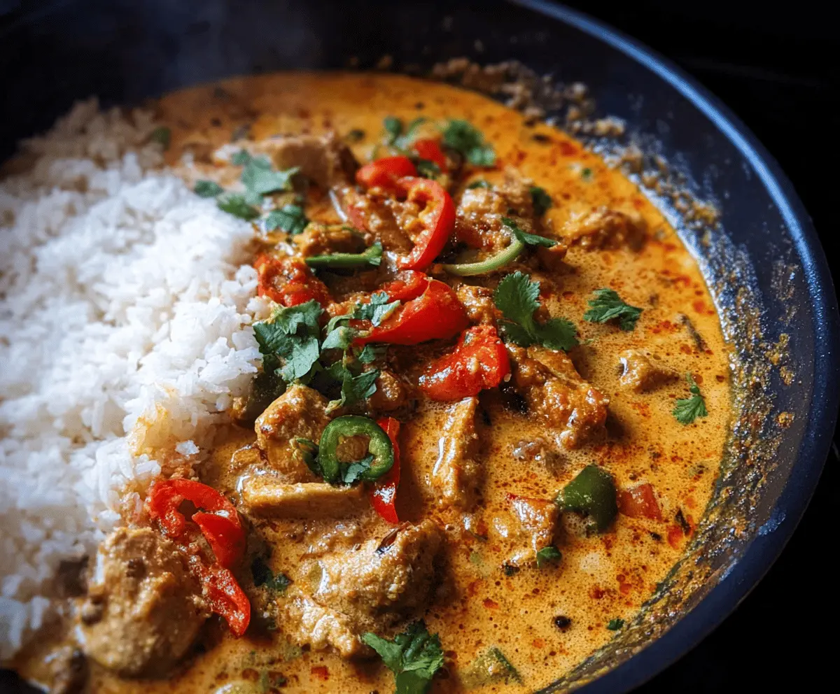 Easy Spicy Coconut Chicken Curry for Summer