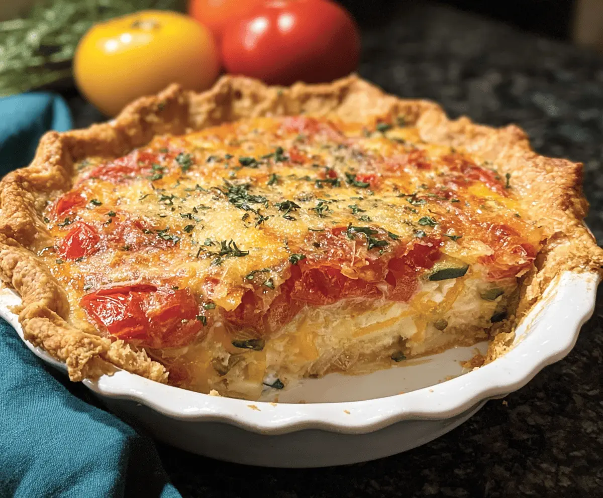 Easy Paula Deen Tomato Pie Recipe