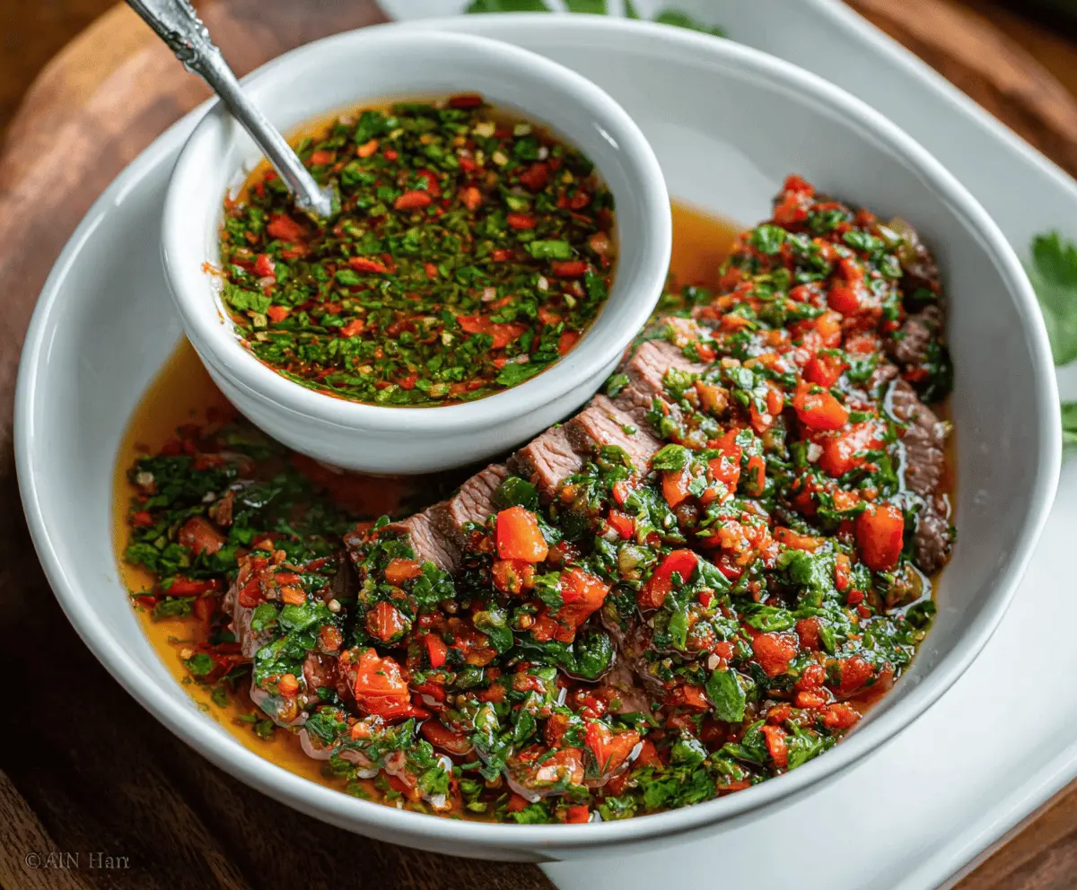 Easy Chimichurri Rojo Sauce Recipe