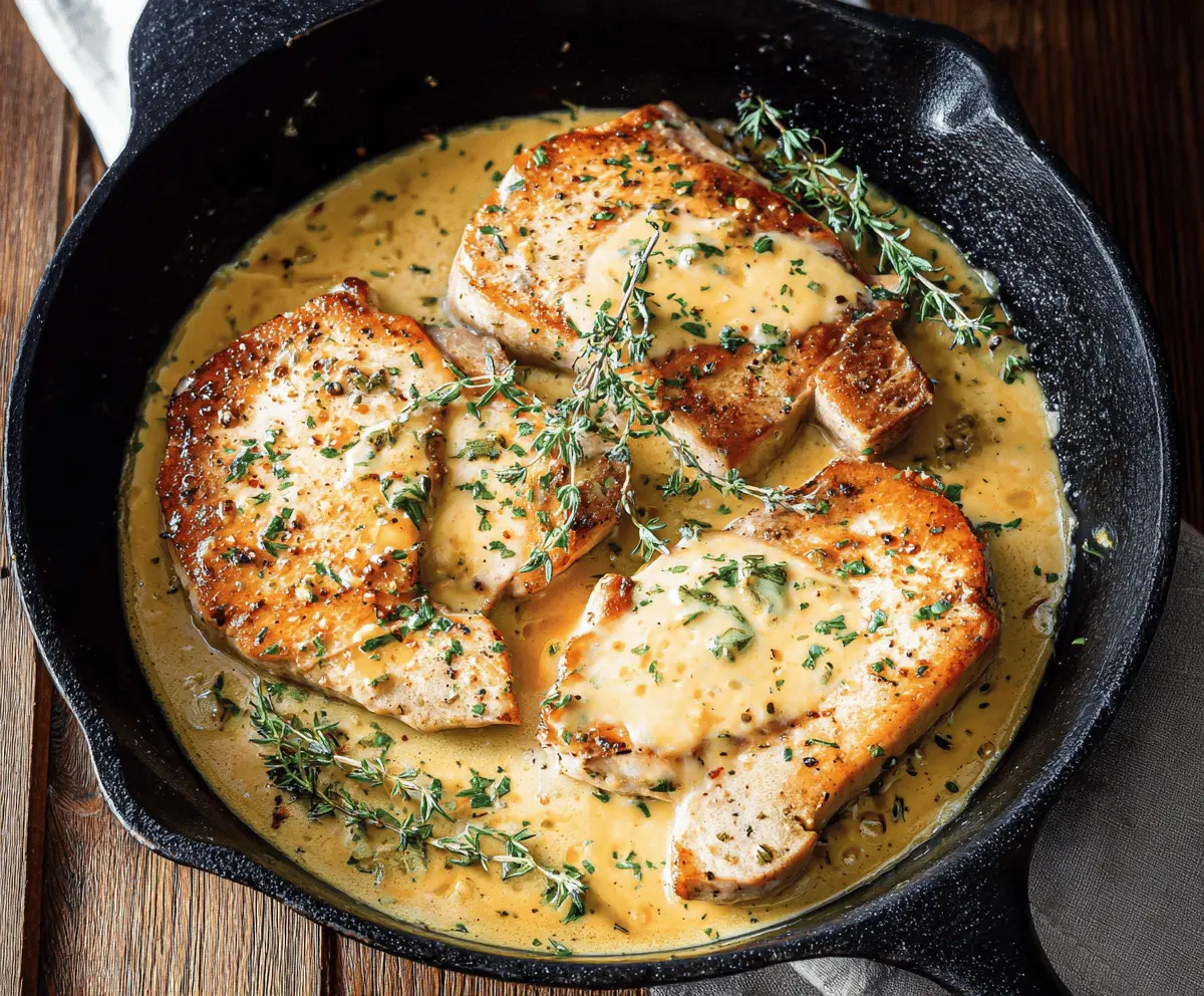 Easy Boneless Thin Pork Chops in Savory Pan Sauce