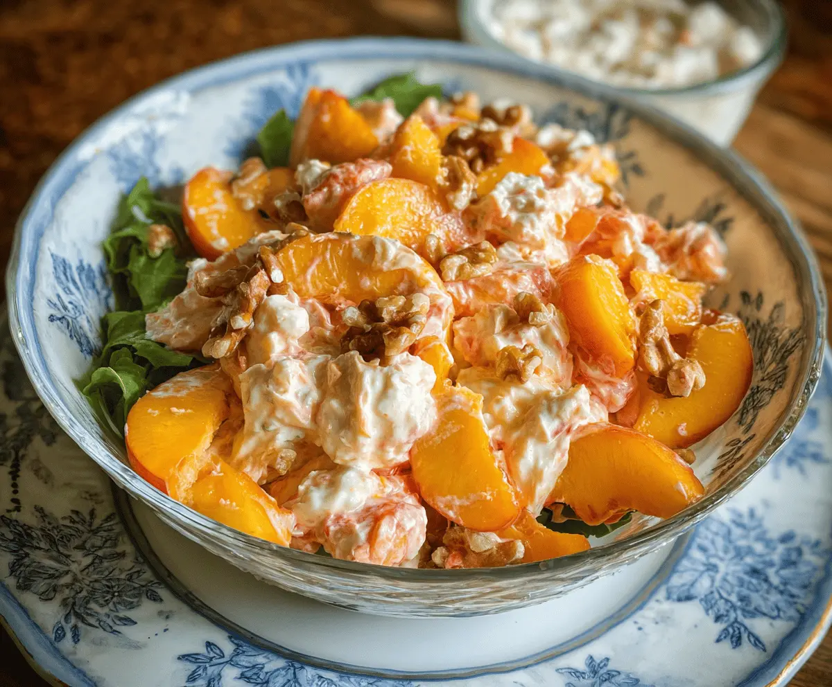 Easy Millionaire Peach Salad Recipe
