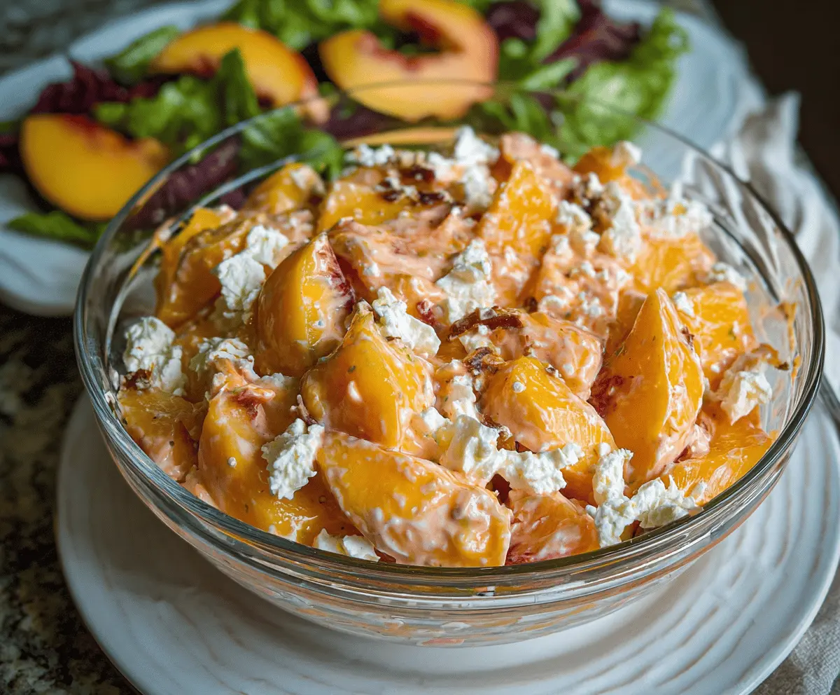 Easy Millionaire Peach Salad Recipe