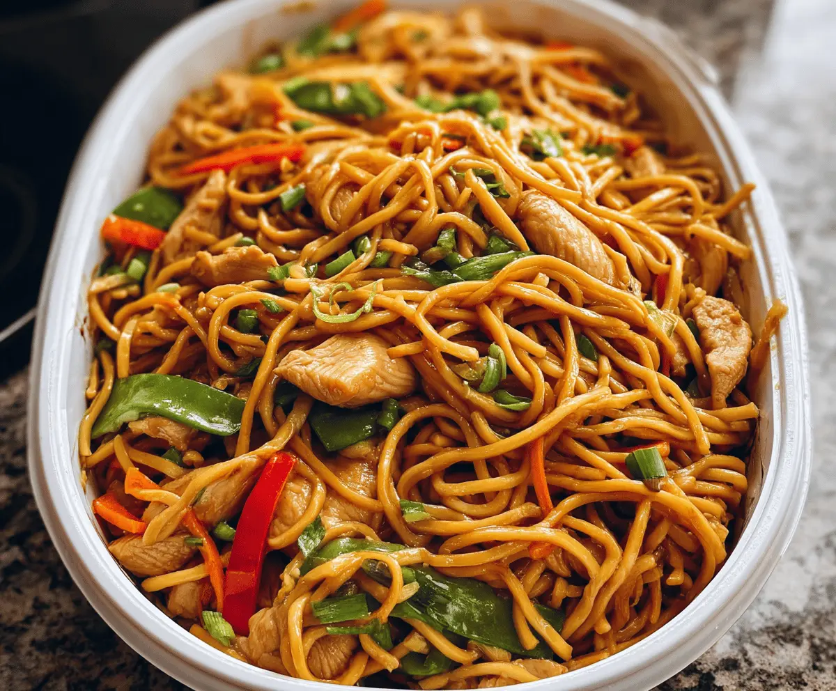 Easy Chicken Lo Mein Recipe
