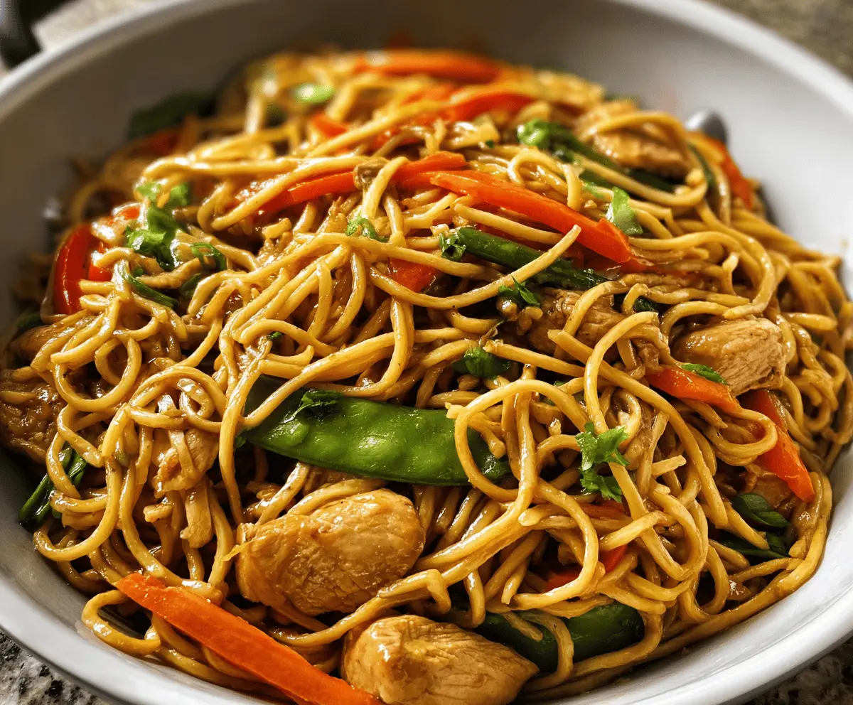 Easy Chicken Lo Mein Recipe