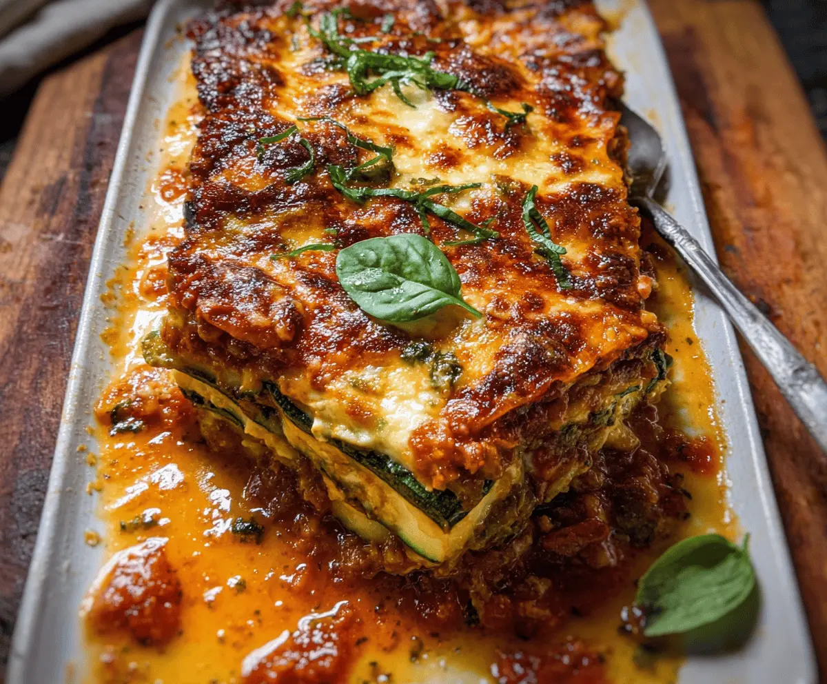 Easy Healthy Zucchini Lasagna Recipe