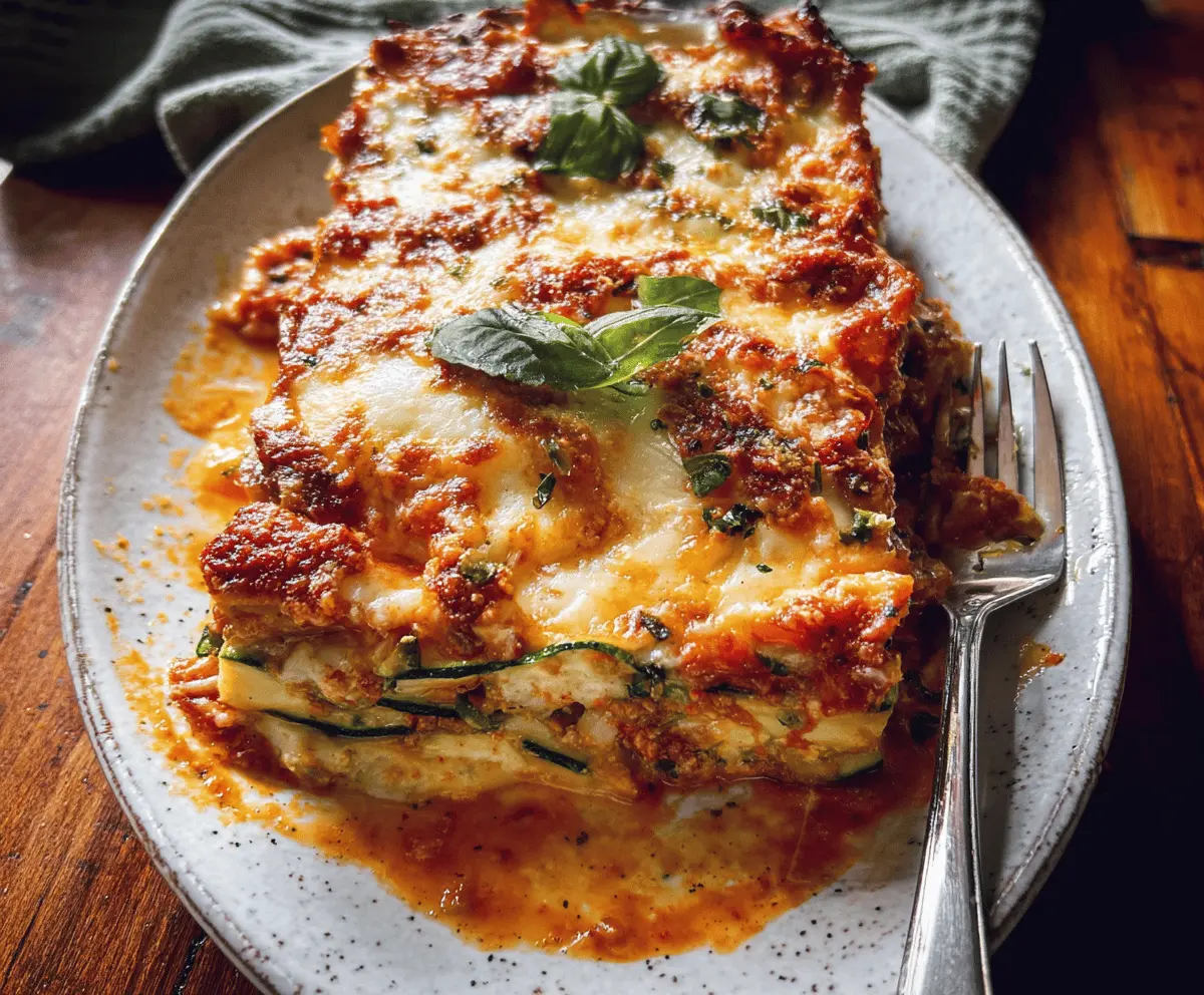 Easy Healthy Zucchini Lasagna Recipe