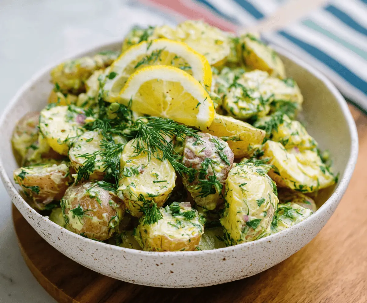 Easy Lemon Dill Potato Salad Recipe