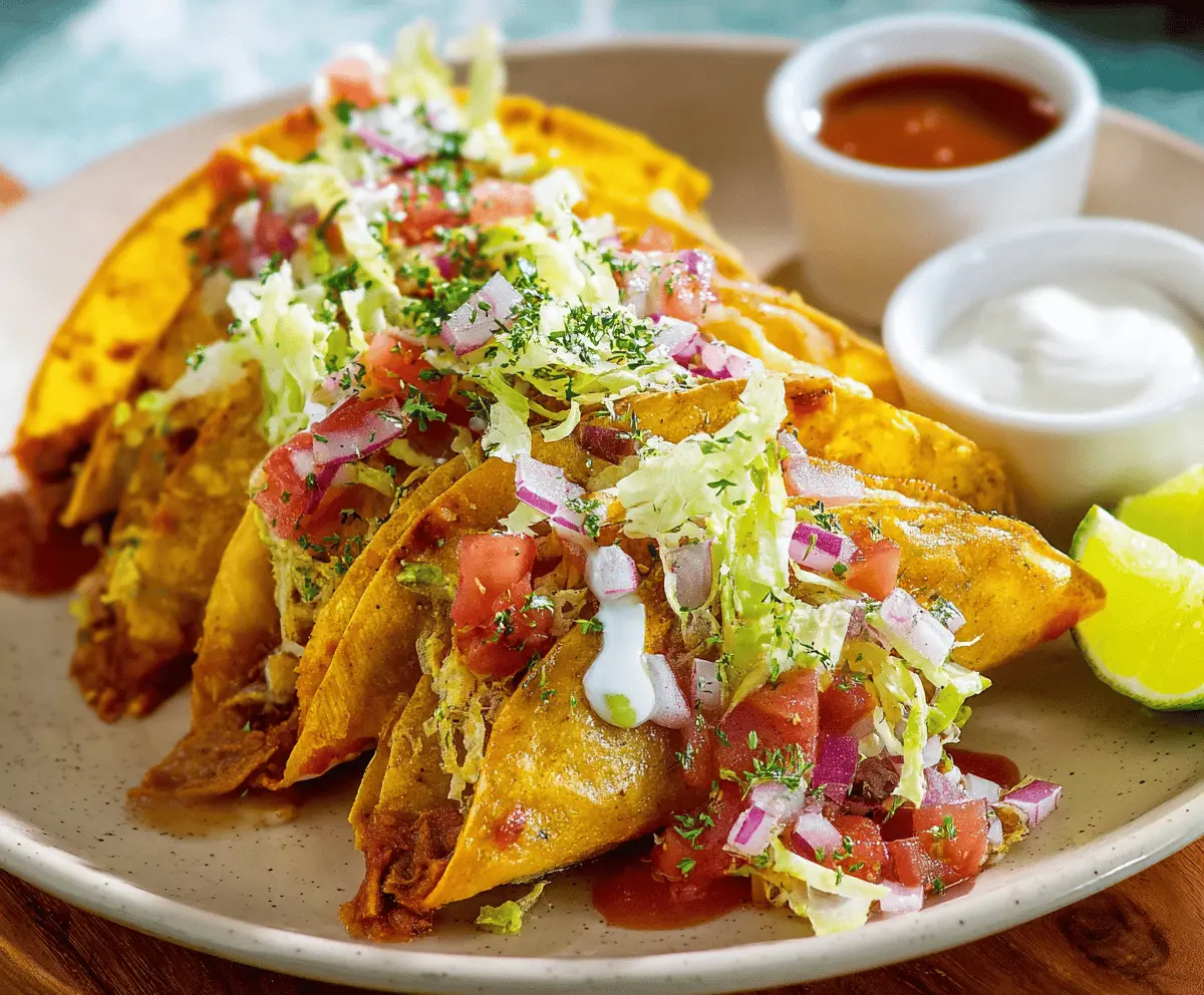 Crispy Tacos Dorados Recipe for Easy Dinner