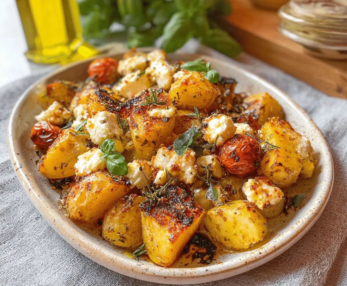 Creamy Baked Feta Potatoes Recipe