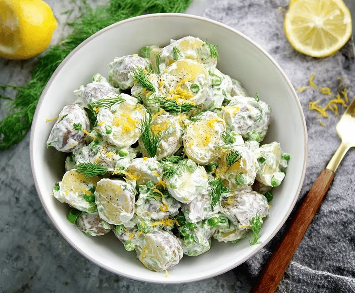 Creamy Lemon Tzatziki Potato Salad Recipe