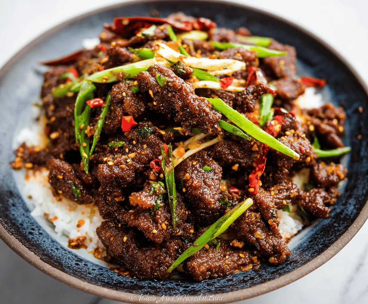 Crispy Sichuan Chili Beef Recipe