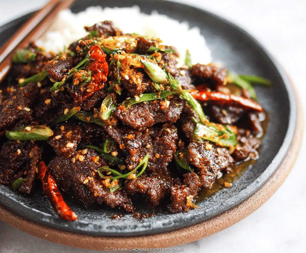 Crispy Sichuan Chili Beef Recipe