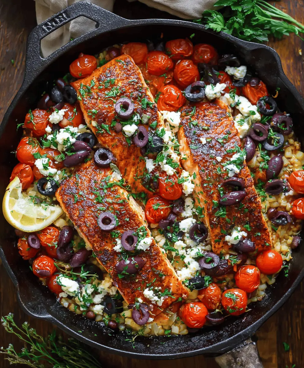 Easy One-Pan Mediterranean Salmon Dinner in 30 Minutes
