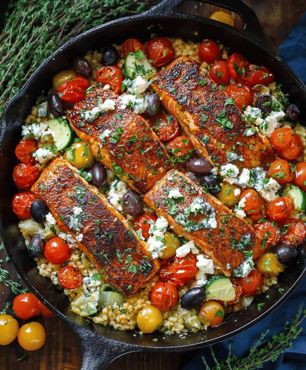 Easy One-Pan Mediterranean Salmon Dinner in 30 Minutes