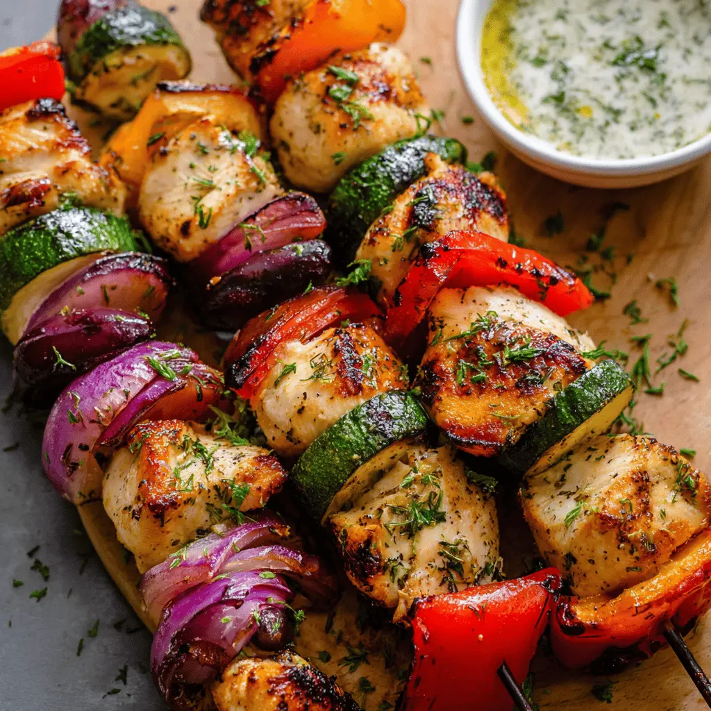 Easy Greek Chicken Kabobs Recipe