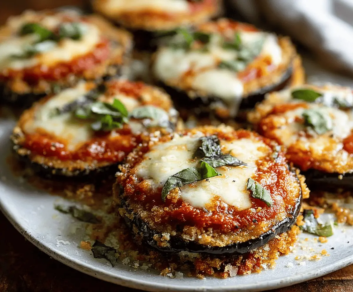 Crispy Baked Eggplant Parmesan Recipe