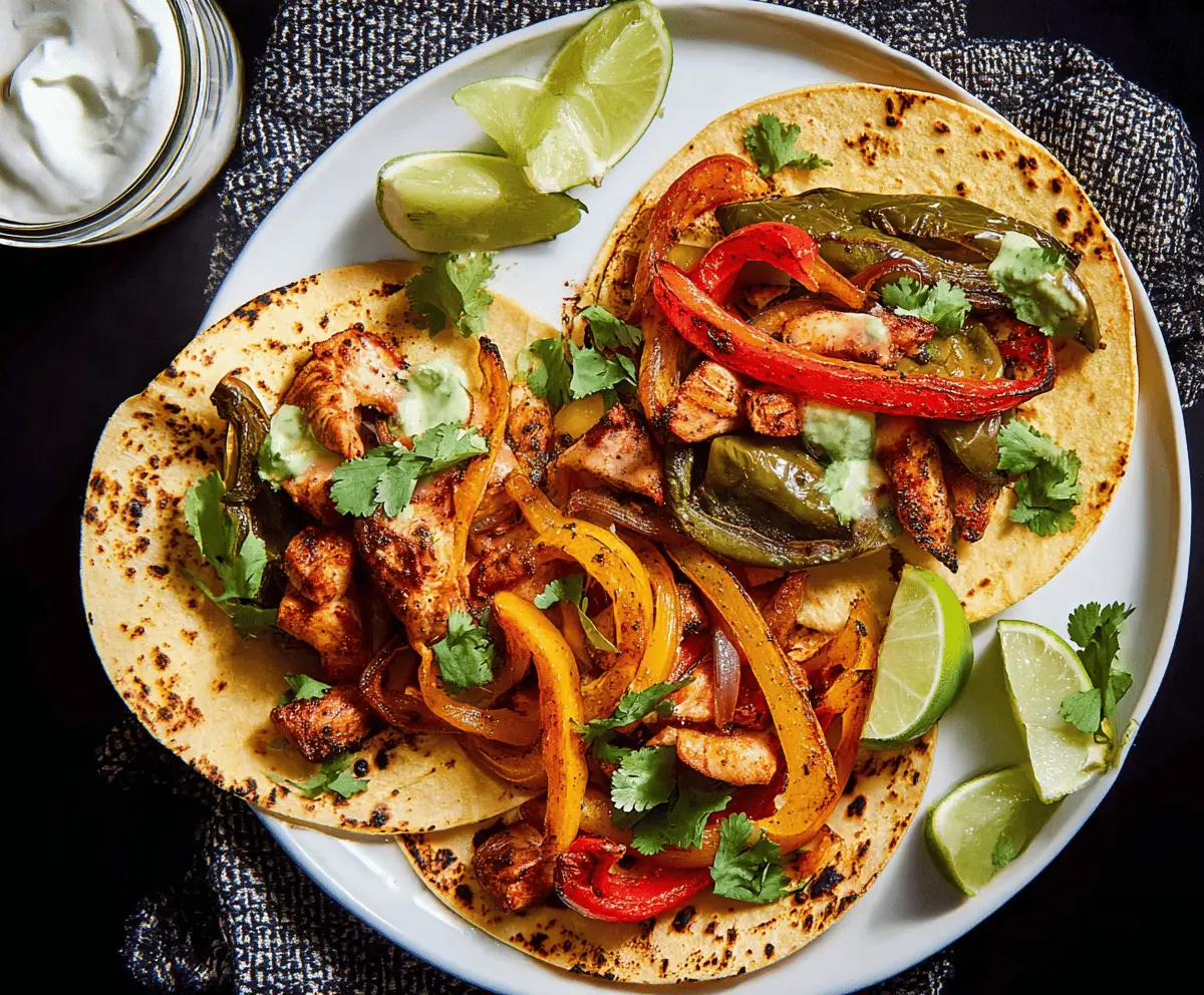 Easy Sheet Pan Poblano Chicken Fajitas Recipe