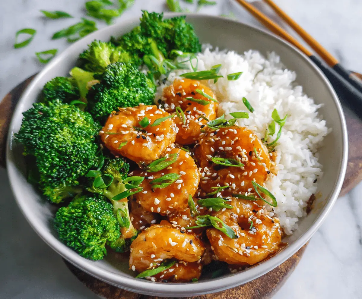 Easy General Tso’s Shrimp with Broccoli Recipe