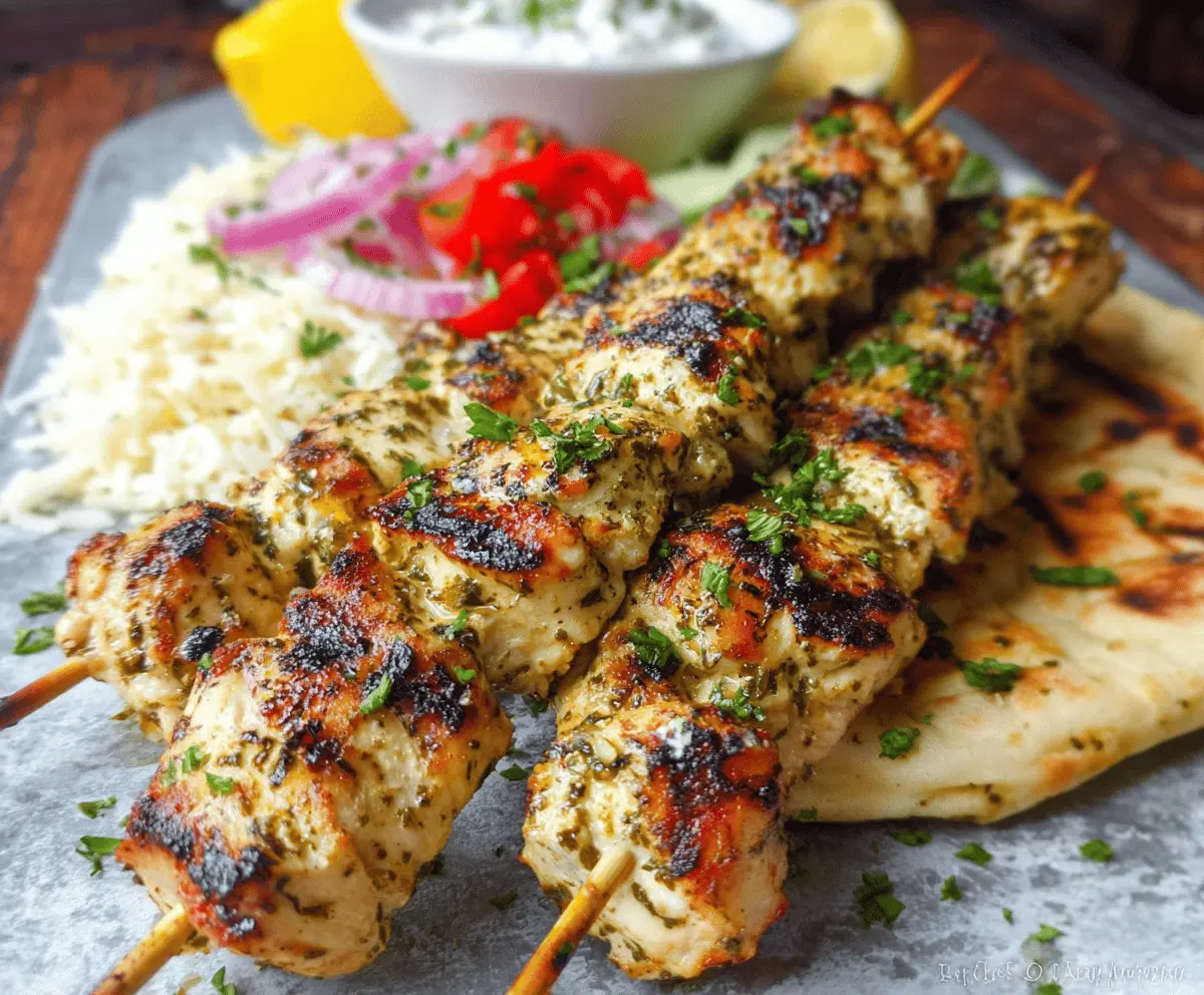 Easy Authentic Greek Chicken Souvlaki Recipe