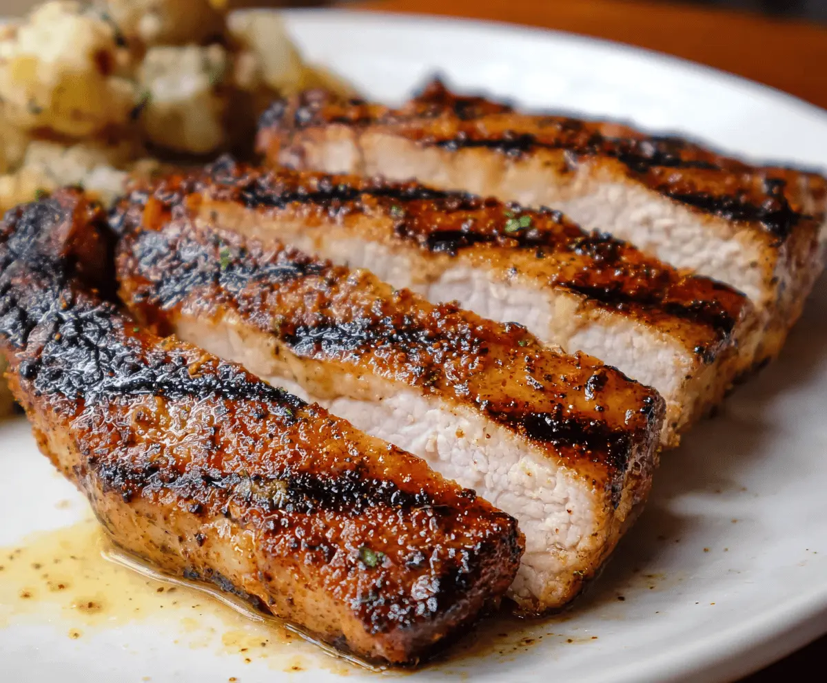 Easy Honey Mustard Grilled Pork Chops Recipe