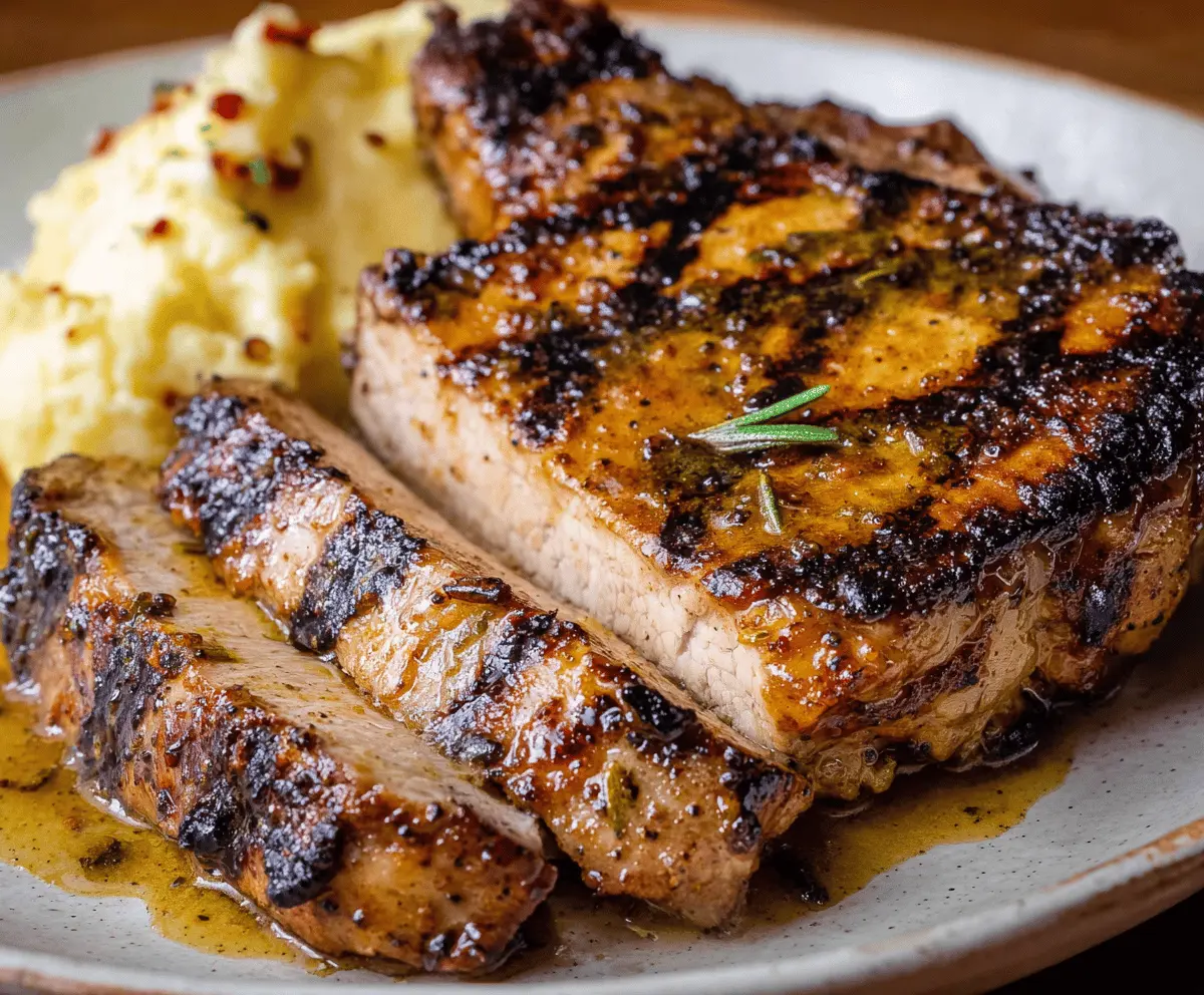 Easy Honey Mustard Grilled Pork Chops Recipe