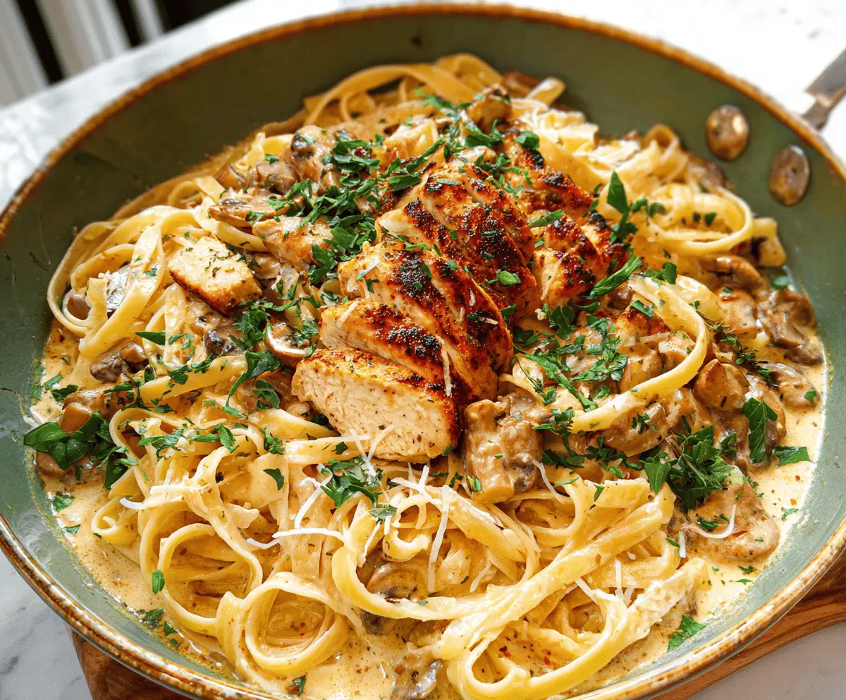 Easy Chicken Fettuccine Pasta Recipe