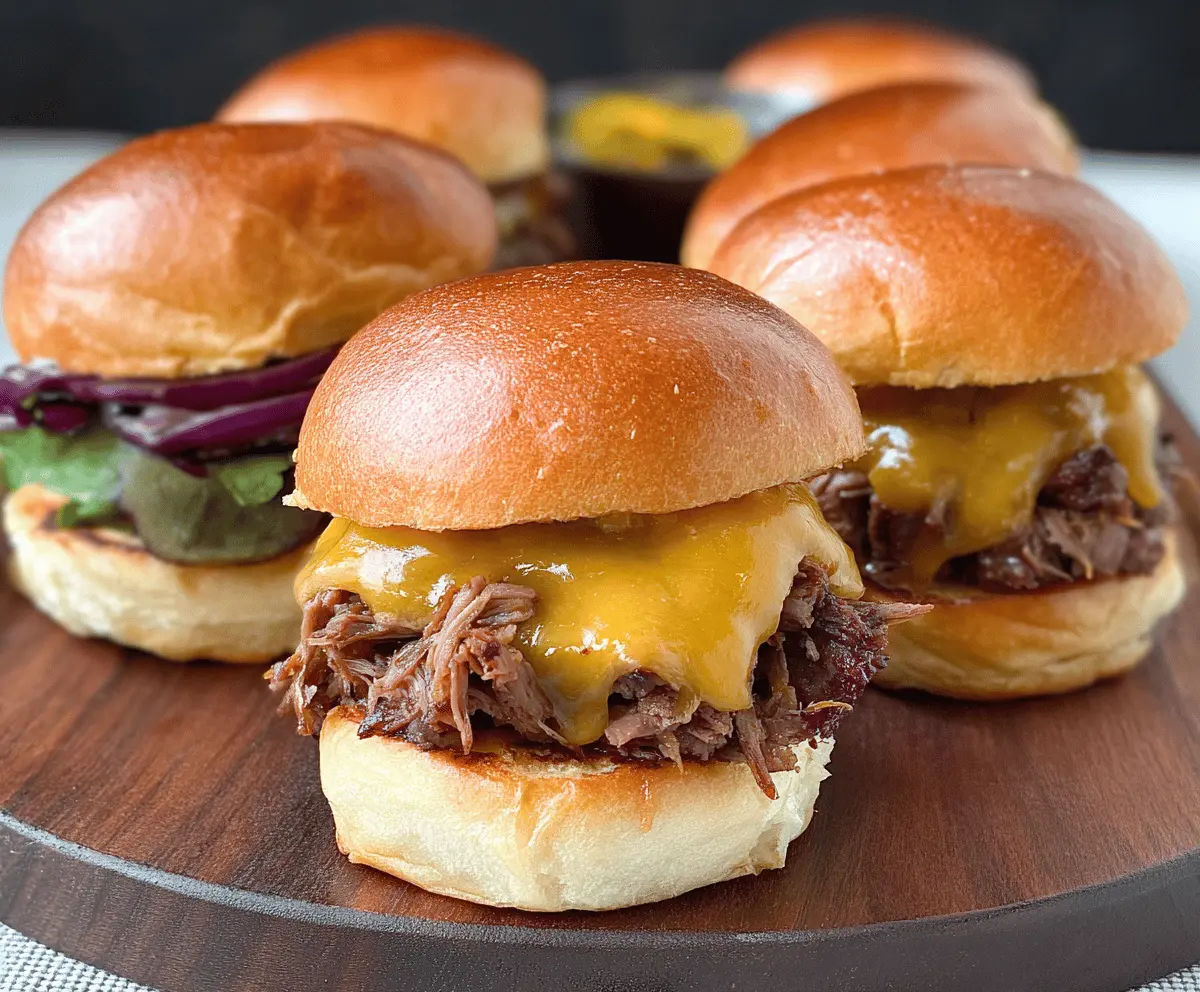 Beef and Cheddar Sliders