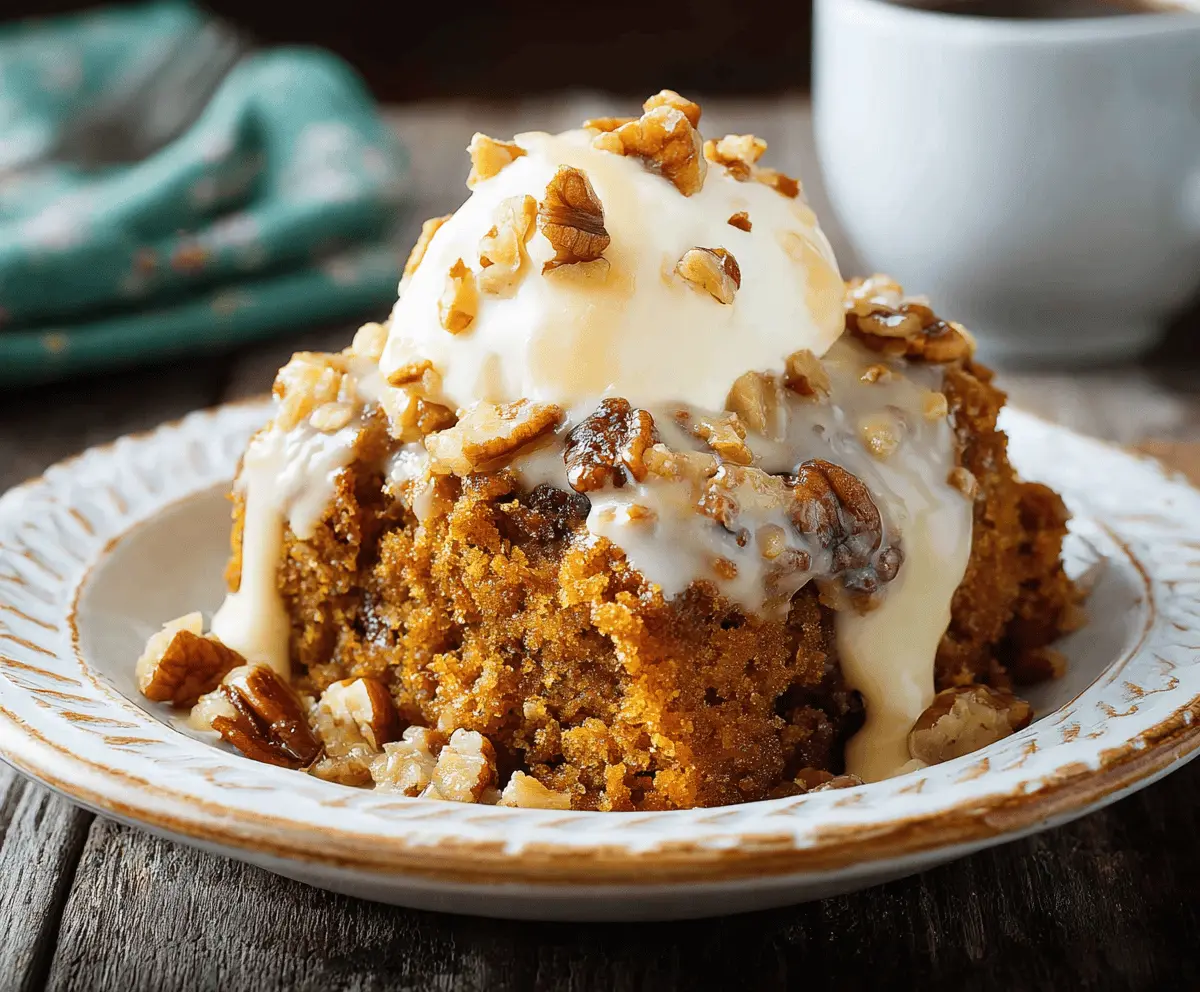 Classic Crockpot Pumpkin Spice Cake