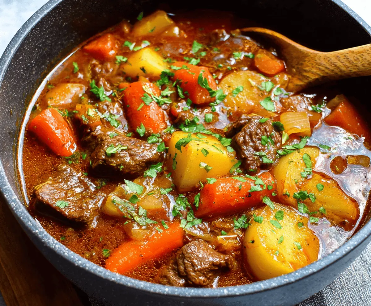 Cozy Stove Top Beef Stew