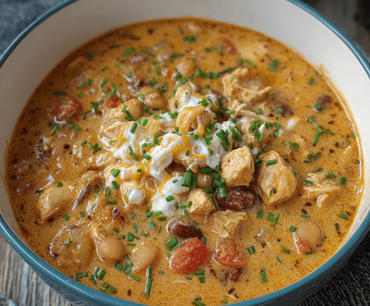 Cream Cheese Chicken Chili Recipe