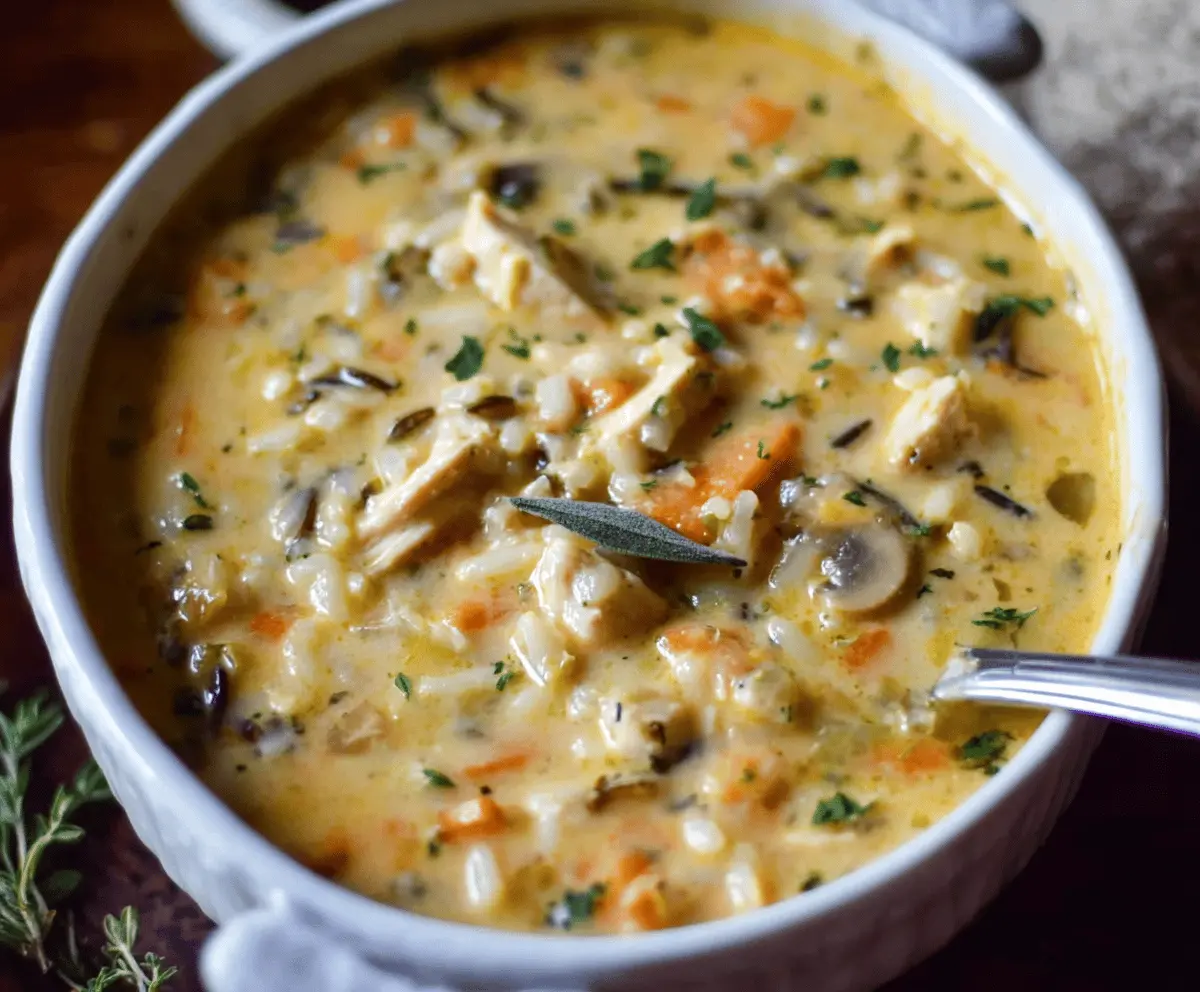 Creamy Turkey Wild Rice Soup Recipe