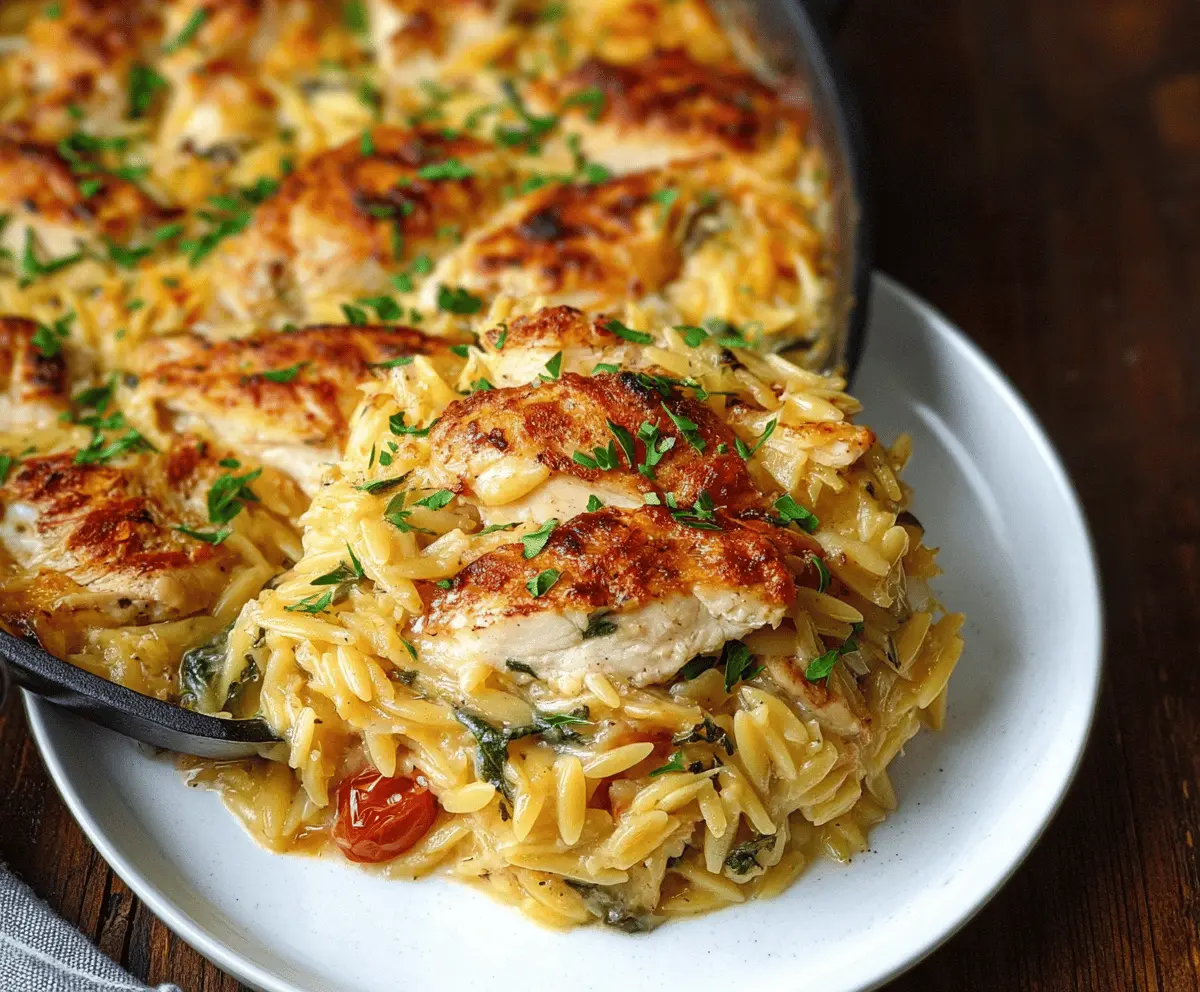 Monterey Chicken One Pan Orzo