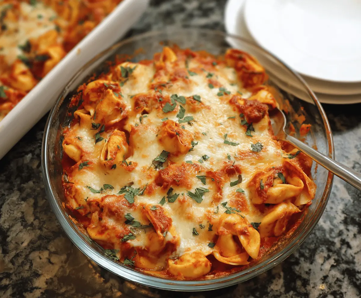 Cheesy Baked Tortellini
