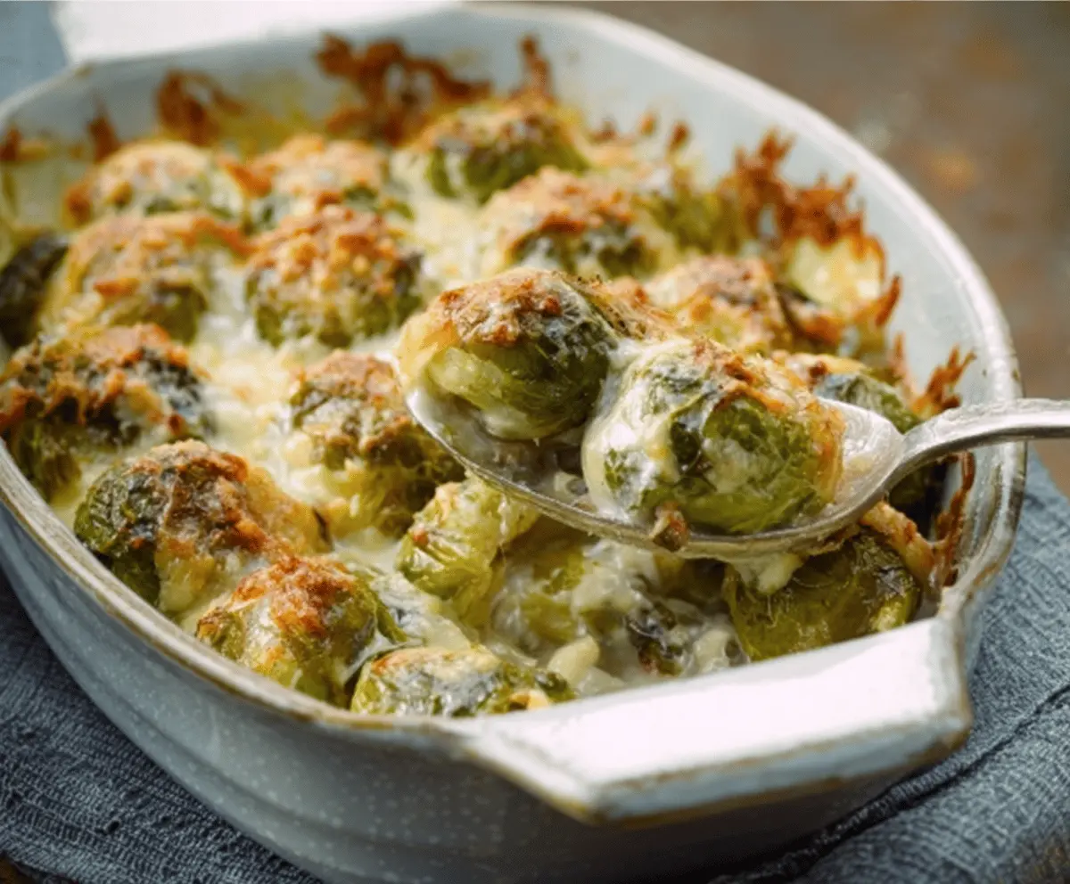Creamy Baked Brussels Sprouts