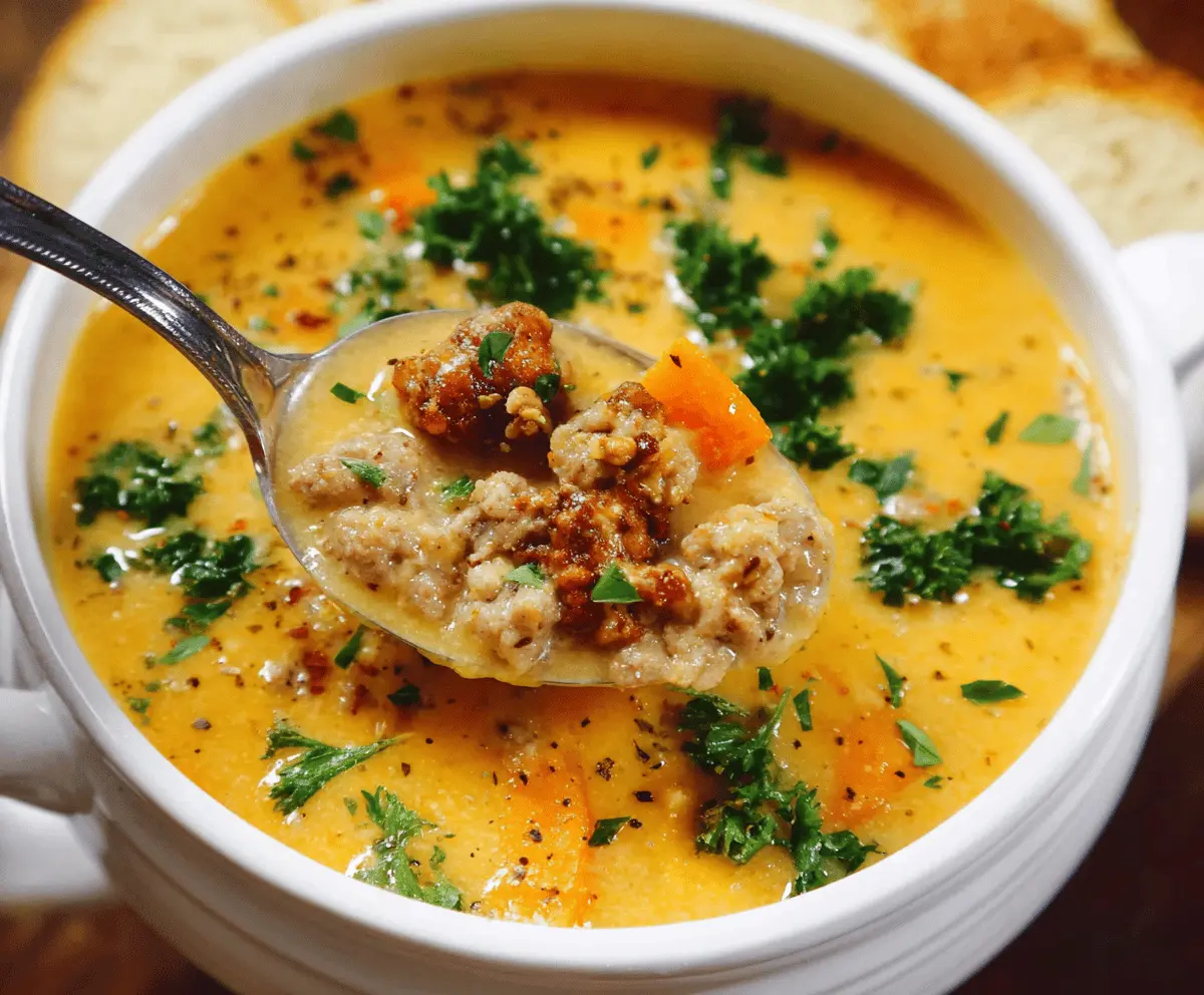 Creamy Sweet Potato and Sausage Soup Recipe