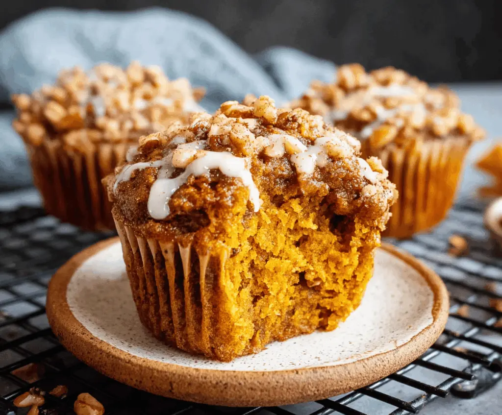Delicious and moist healthy pumpkin muffins topped with a sprinkle of cinnamon, perfect for a nutritious breakfast or snack