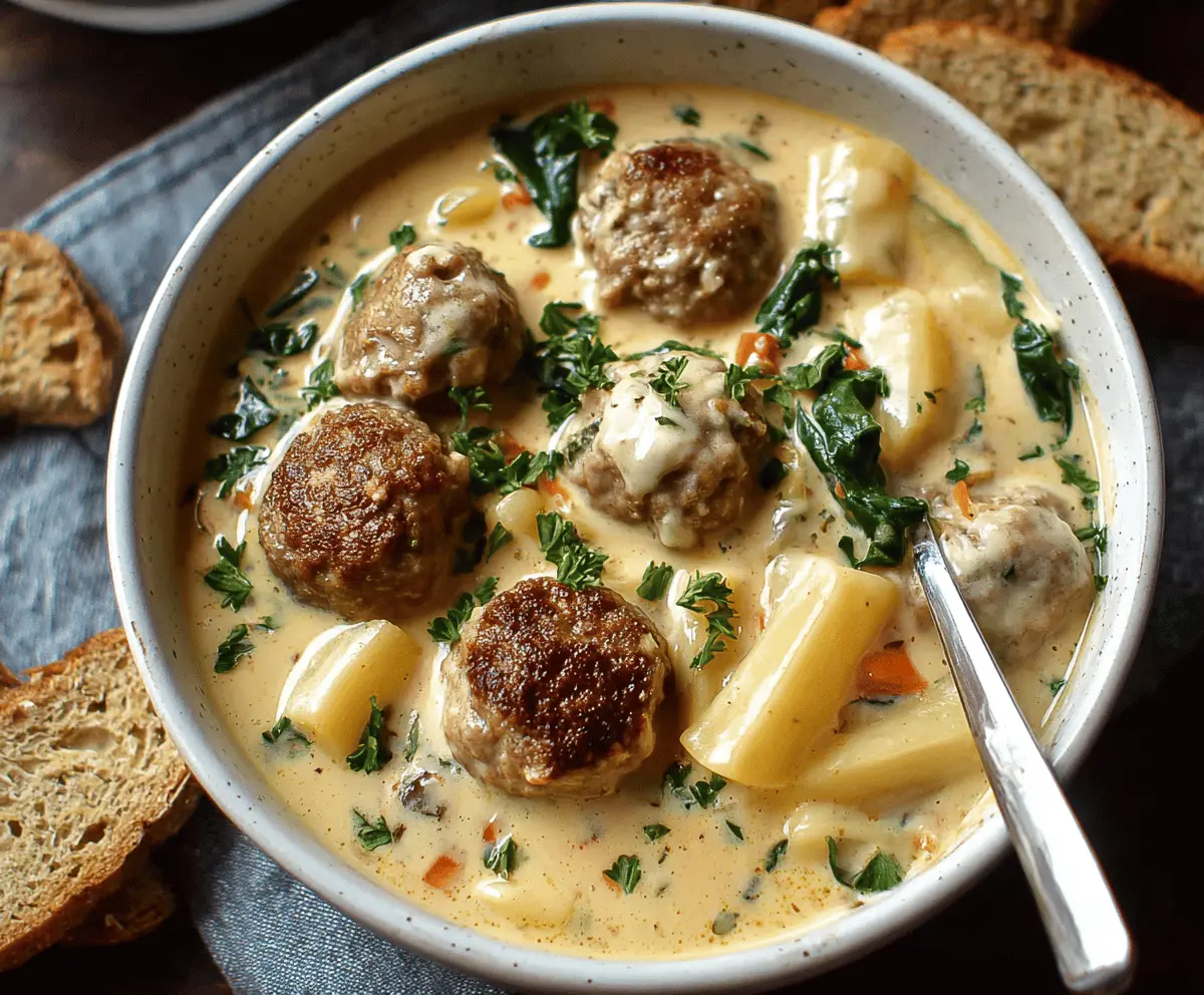 Hearty Swedish Meatball Soup