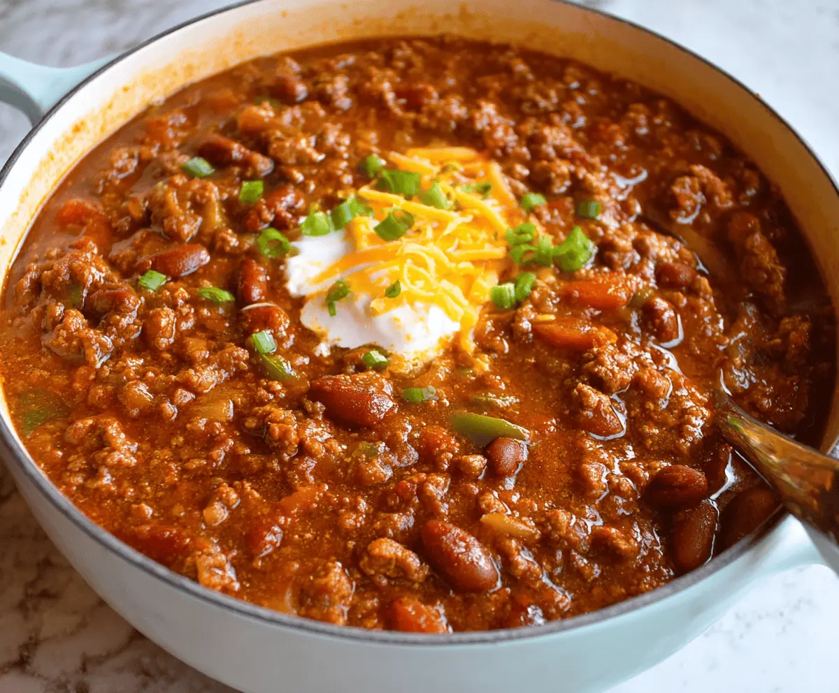 Quick Easy Chili Recipe on Stove Top