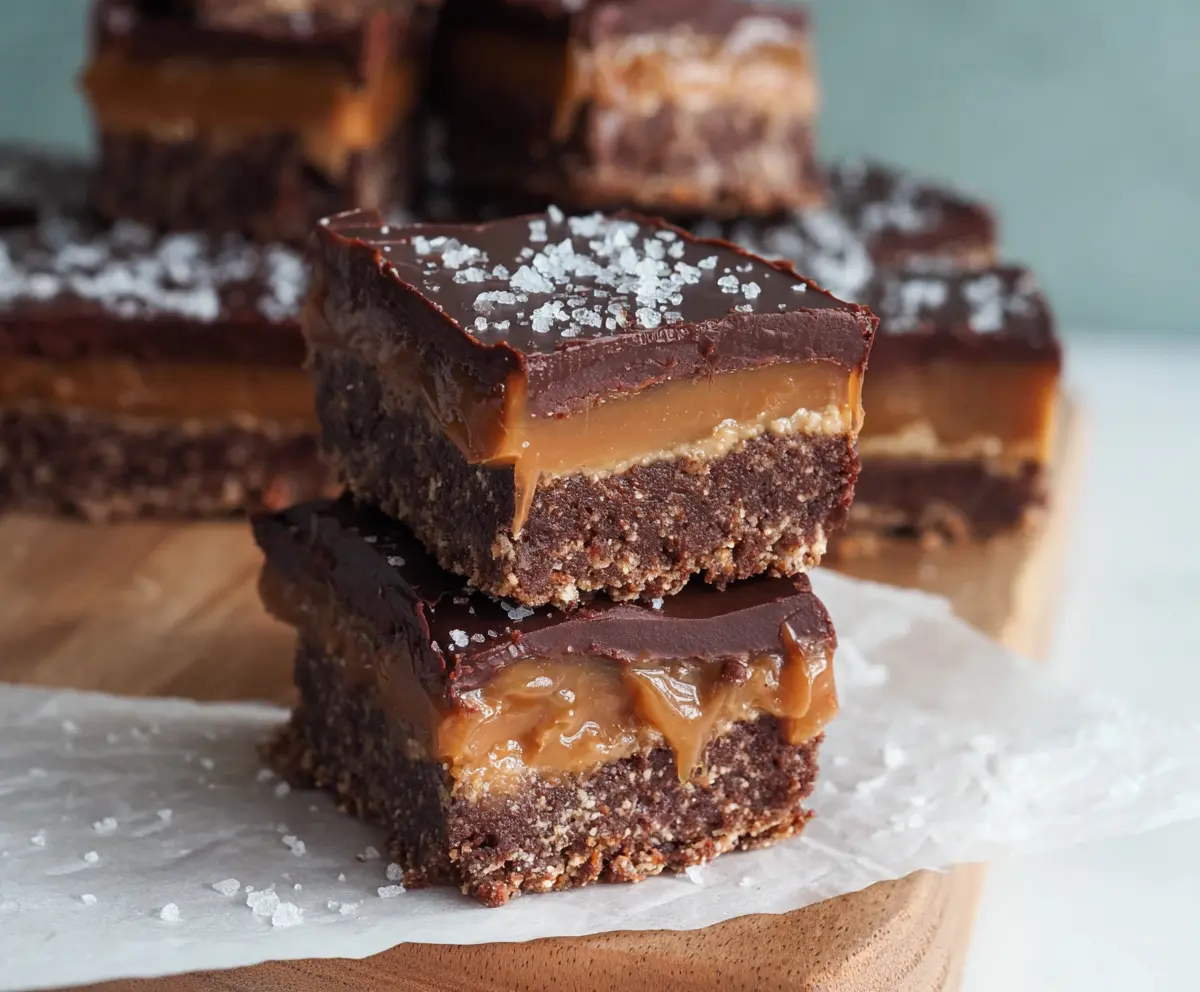 Double Chocolate Caramel Slice