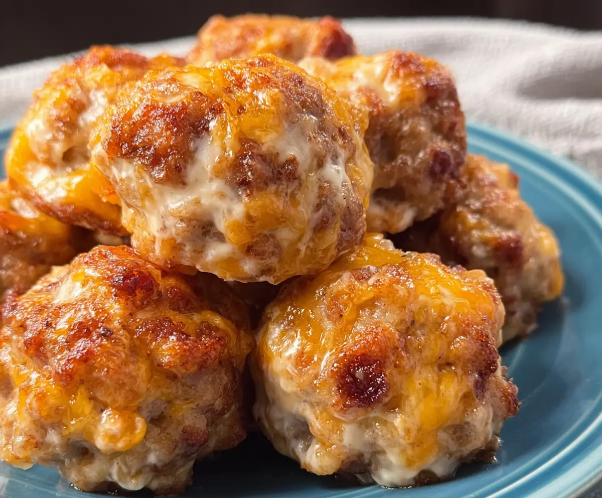 Sausage Balls with Cream Cheese