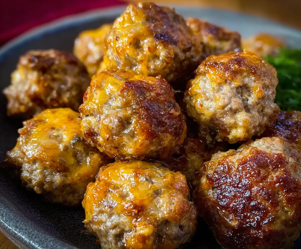 Spicy Sausage Balls without Bisquick