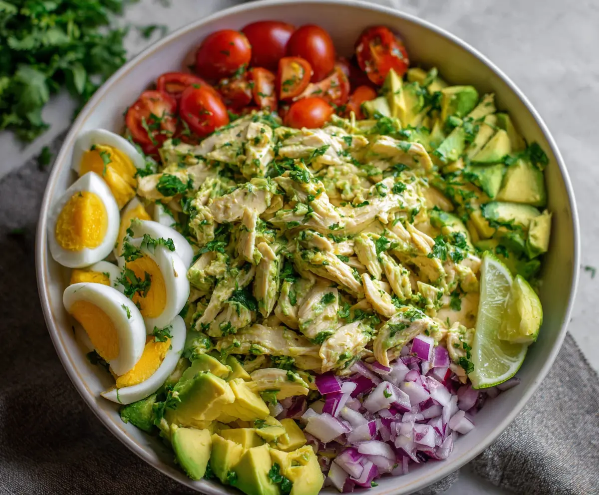 Avocado Chicken Salad (High Protein, No Mayo)
